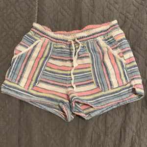 Pastel colored shorts